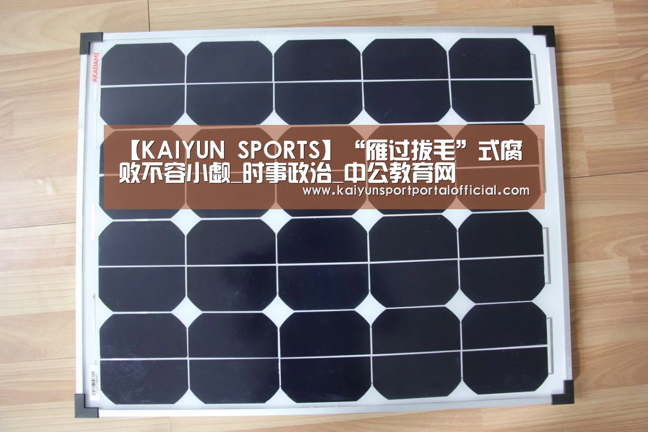 【KAIYUN SPORTS】“雁过拔毛”式腐败不容小觑_时事政治_中公教育网(图2) 开云体育官方入口
